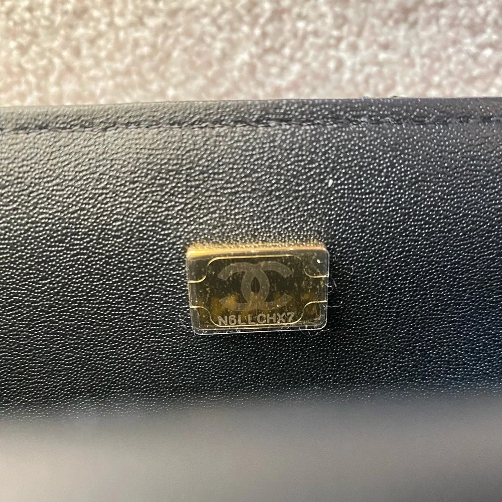 FULL SET - CHANEL Mini Rectangular Bag with Top Handle (with Champagne Gold HW) - Picture 7 of 16